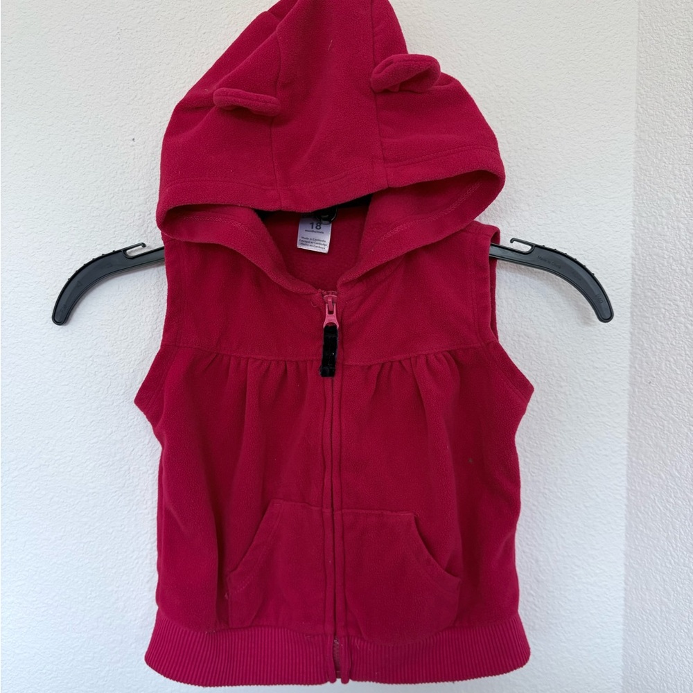 3/$15 - Carter's Red Hooded Vest for Kids